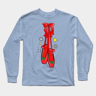 Christmas Ballet Shoes Long Sleeve T-Shirt